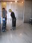 Grinding the concrete floor - something we should have done much earlier on